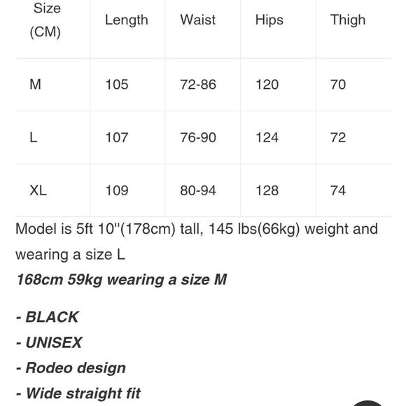 NEW Real Takai black baggy wide leg rodeo denim Japan unisex jeans‎ XL - Picture 11 of 11